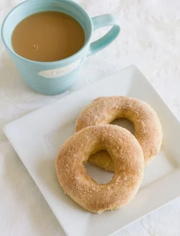Simple and Delicious Coconut Donut with Tea